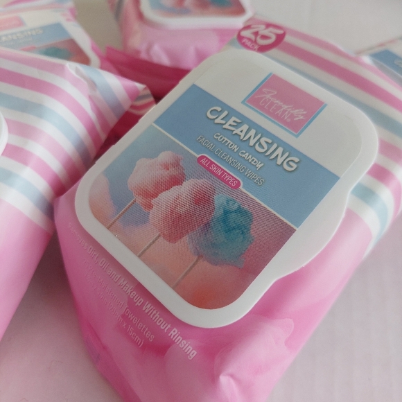 Cotton CANDY Wipes 5x NEW VIRAL TIKTOK Cleansing Wipes Pink - Picture 2 of 3